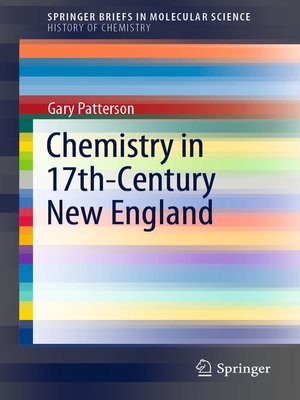 cover image of Chemistry in 17th-Century New England